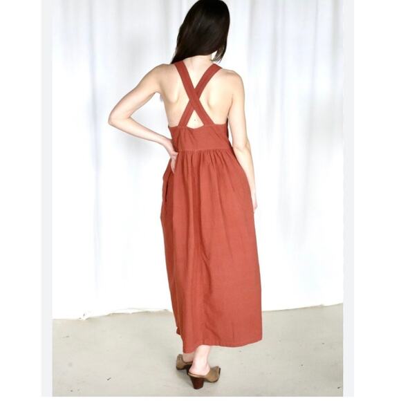 LACAUSA PAZ Dress In Rust Size Small - Picture 2 of 8